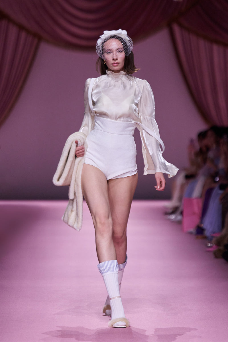 The Victorian Long Sleeve Top in Cream