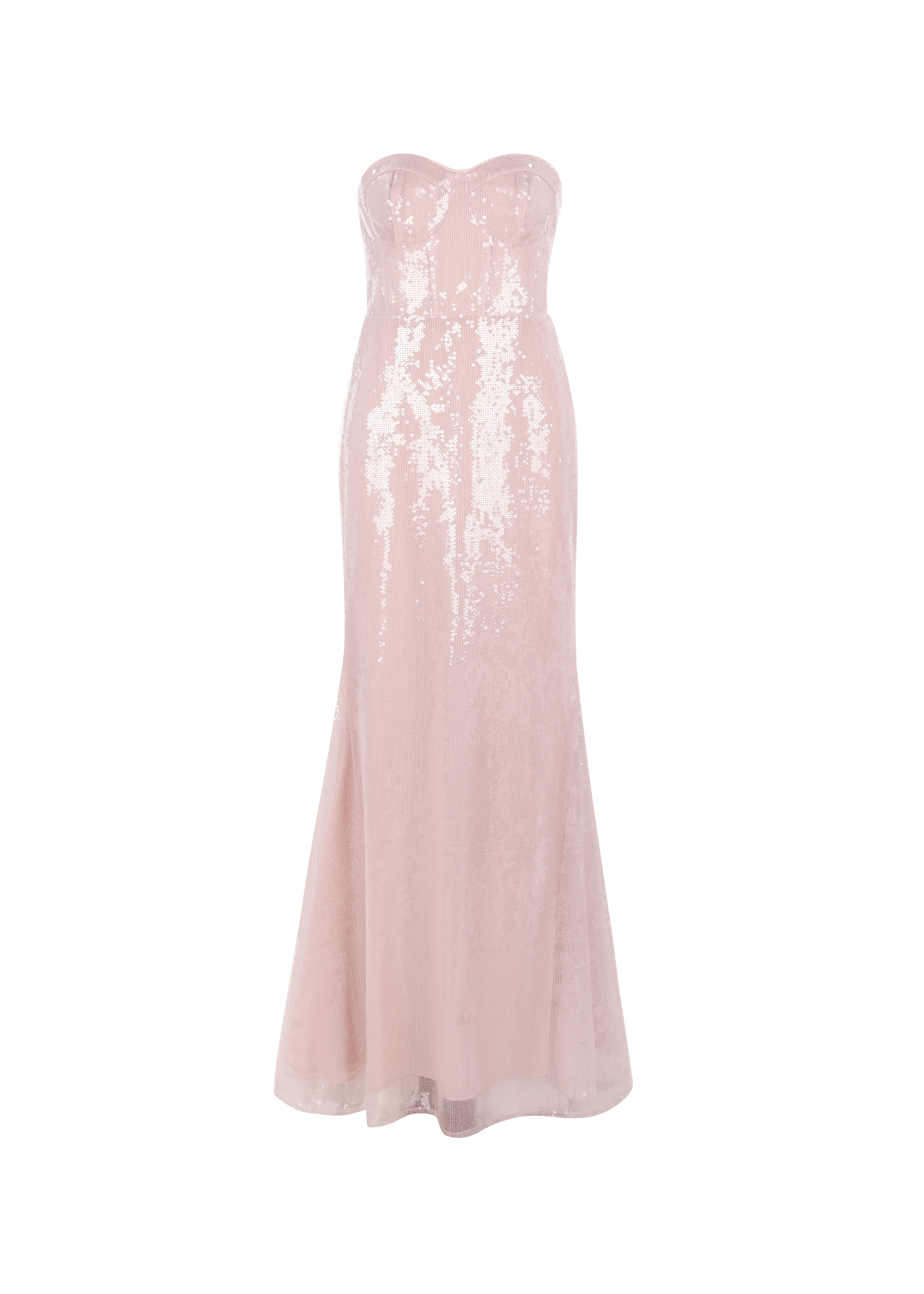 open lace back dress Tiffany Designs 16109 - Long Liquid Shine Sequin Sheath Dress main image 0