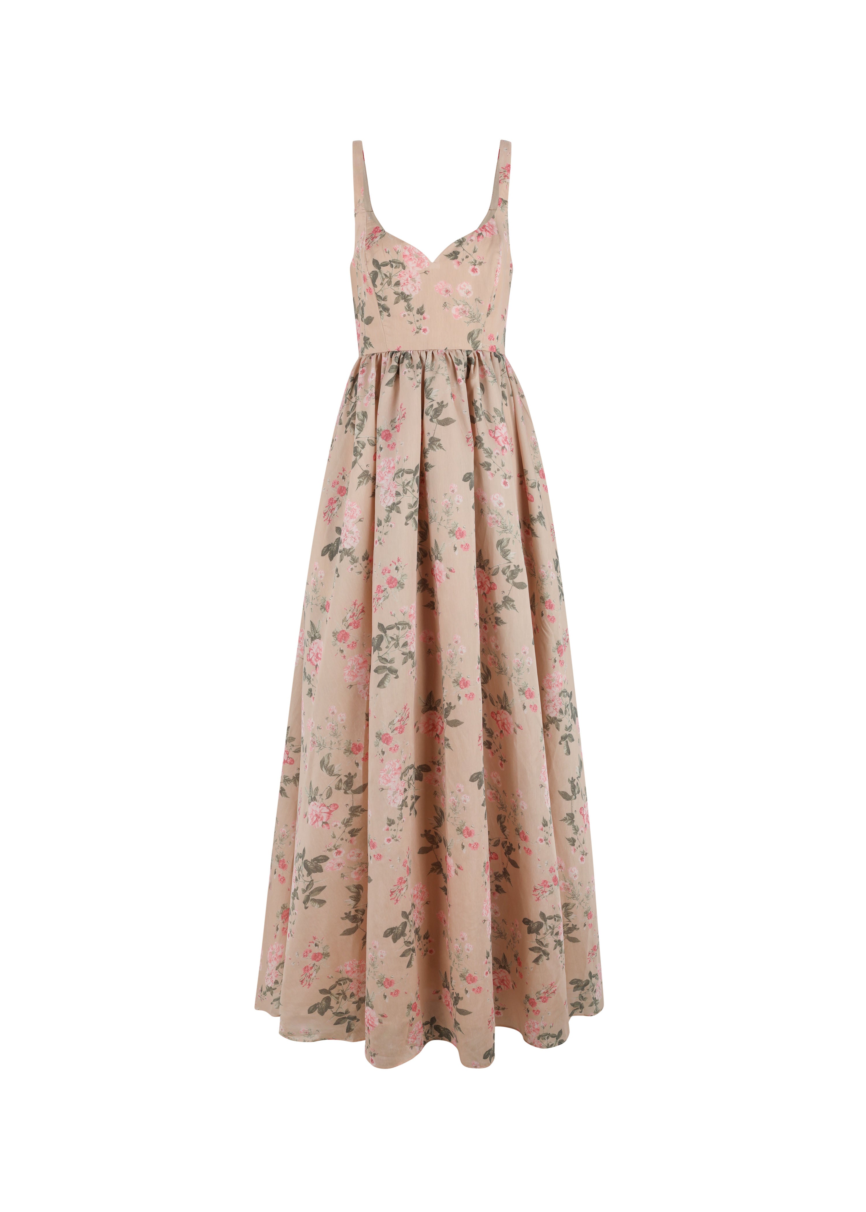 The Rue Cler Dress in Pink Daffodils Lilies