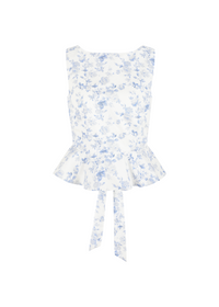 The Splendor Boat Neck Top in Mermaids Shore