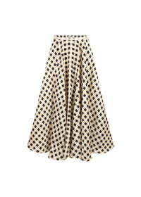 The Ballroom Skirt in Black & Cream Gingham