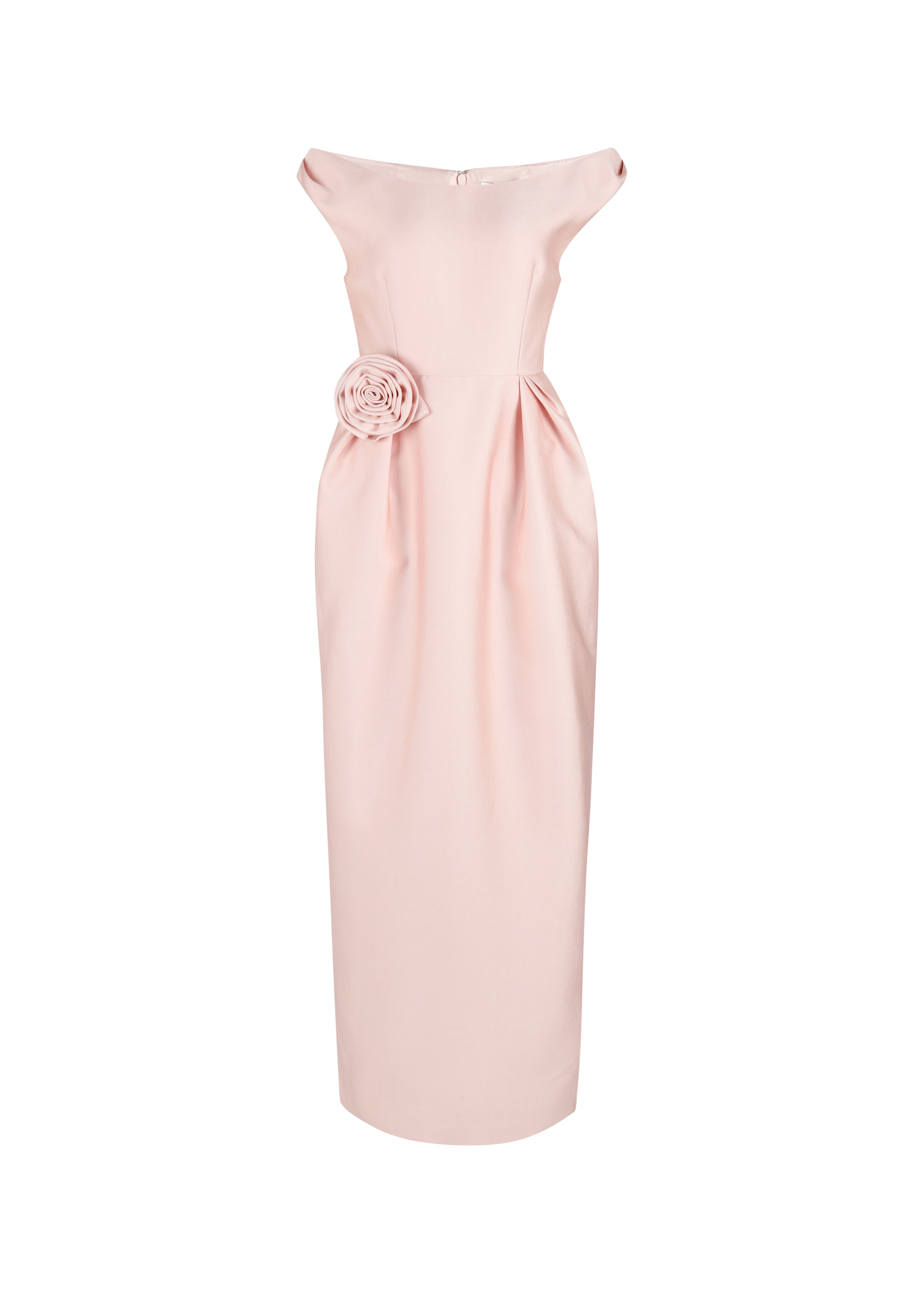 strapless open back dress The Blossoming Romance Dress – Dusty Pink
