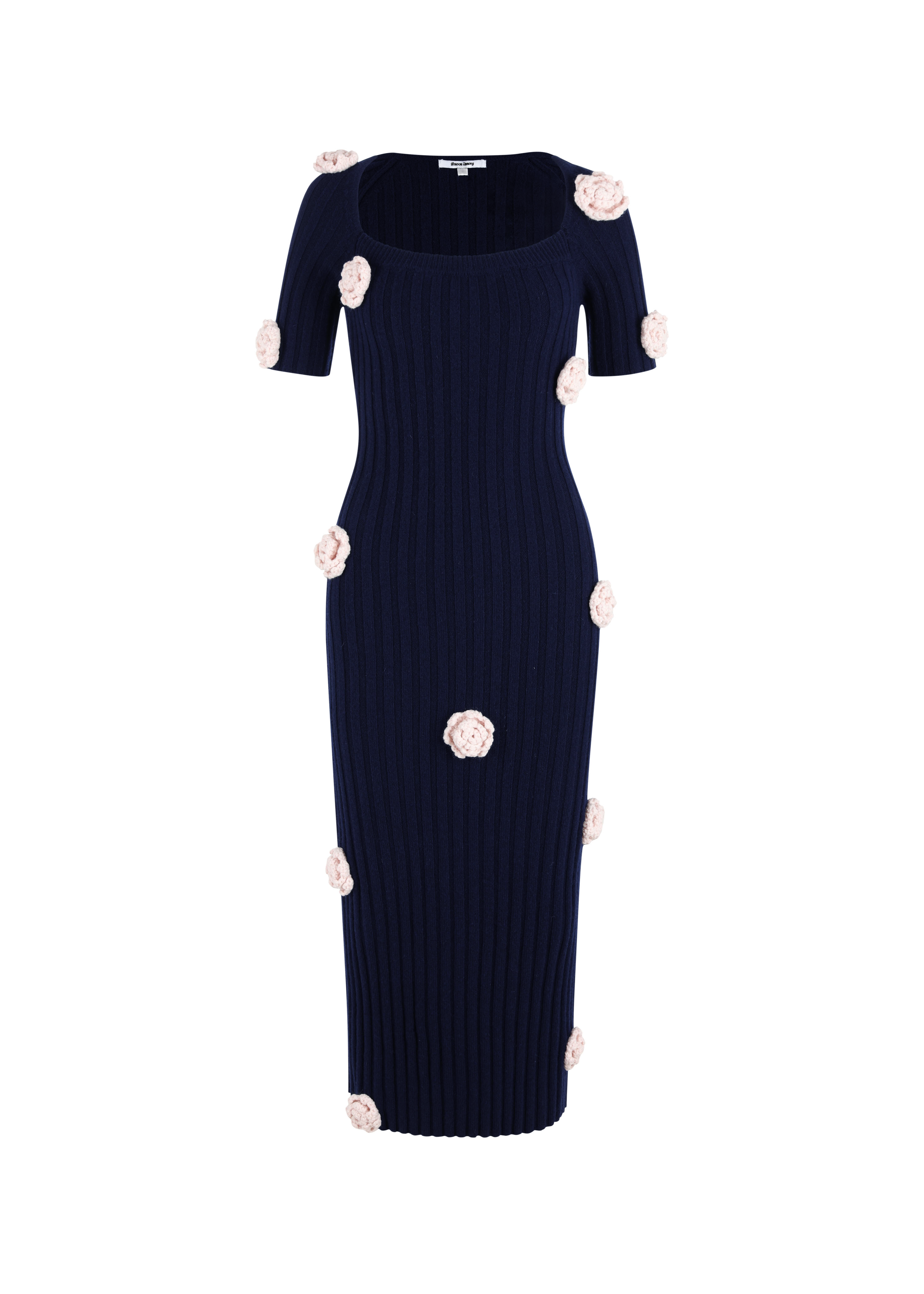 The Hepburn Dress | Black Knit Midi | Maison Amory