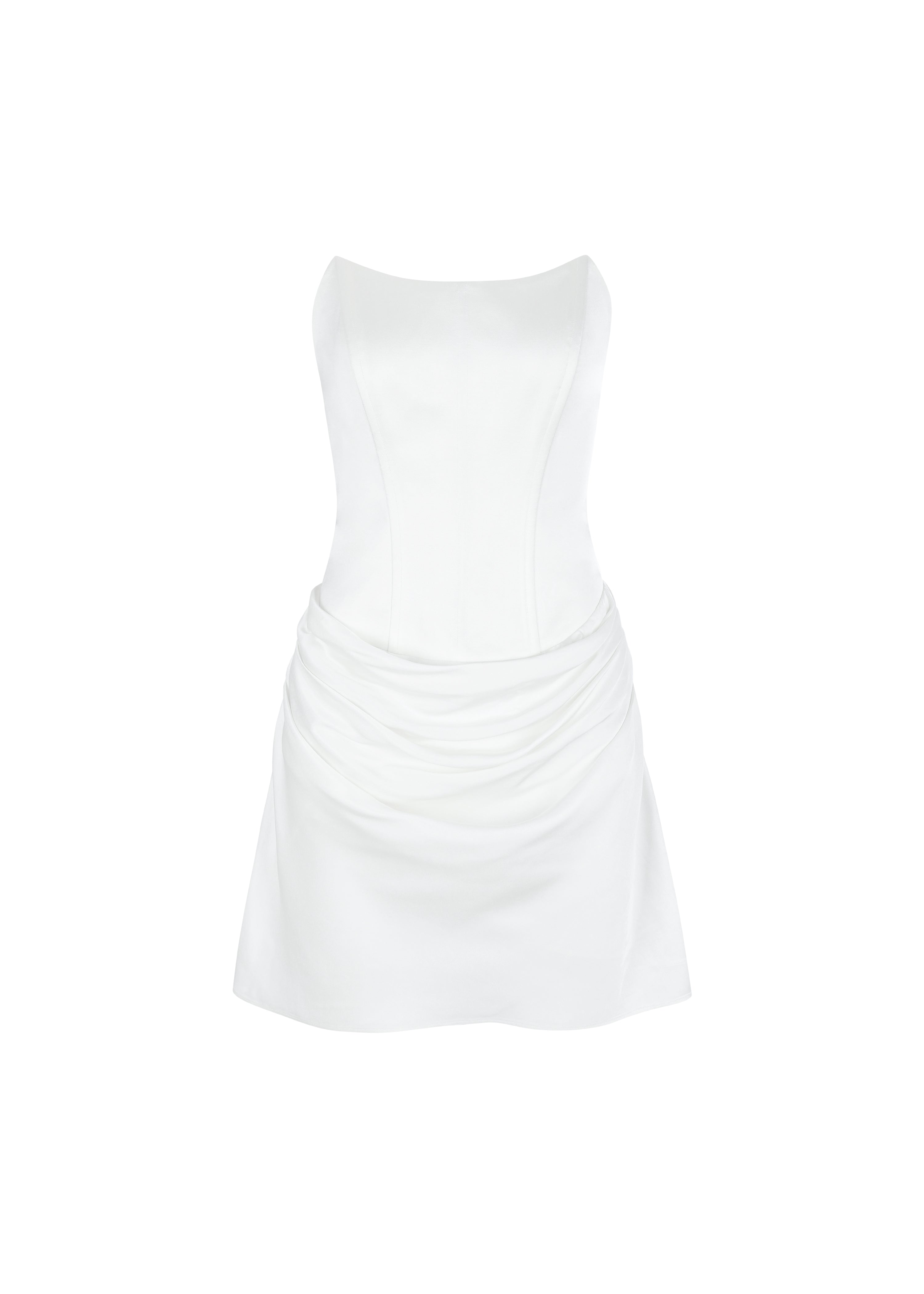 knee length dresses for ladies Millà Women's Appliquéd Organza Mini Dress - Natural main image 1