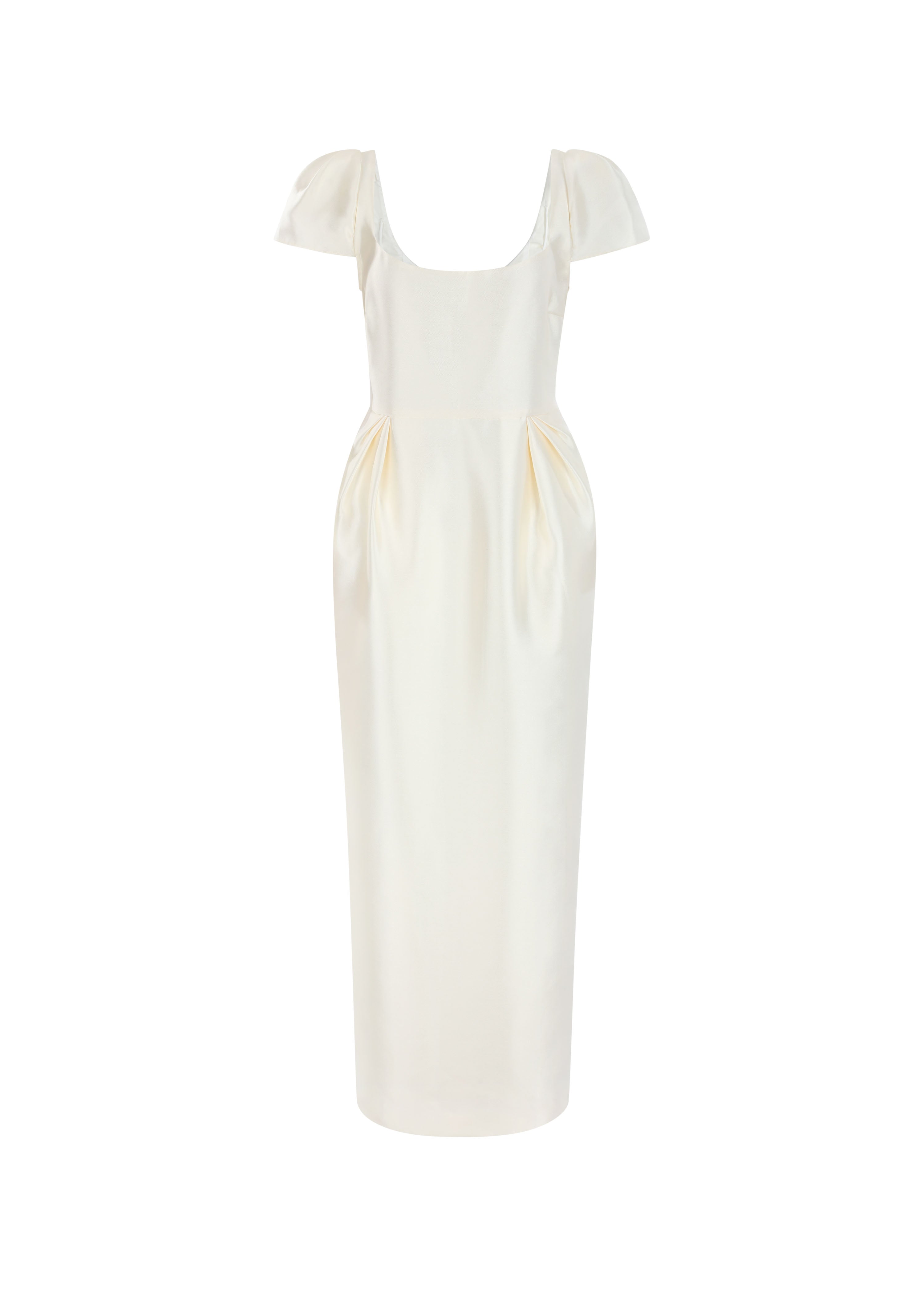 White Vintage Inspired Bridal Maxi - The Amélie Dress in Ivory