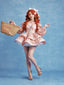 The Wavy Mini Dress in Rosy and Pink Rose