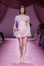 The Chiffon Puff Cloud Mini Dress in Blush Pink