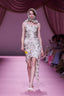 The Draped Cami Dress in Cat Banknote