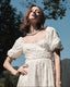 The Maiden Dress in White Embroidery