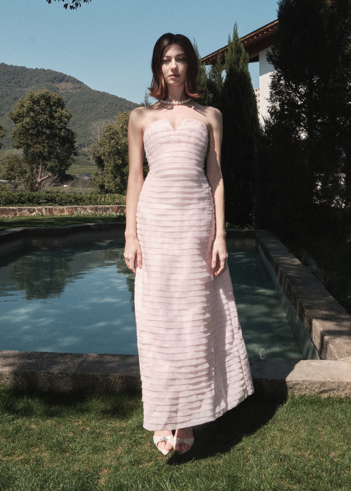 The Strapless Muse Maxi Dress | Pink Dresses by Maison Amory