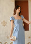 The Amélie Dress in Dusty Blue