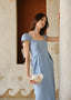 The Amélie Dress in Dusty Blue