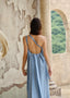 The On A Stroll Maxi in Dusty Blue