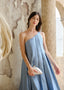 The On A Stroll Maxi in Dusty Blue