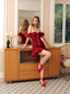 The Red Wine Mini Dress