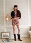 The Chocolate Faux Fur Crop Jacket