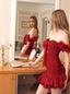 The Red Wine Mini Dress