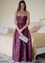 The Windsor Maxi Dress in Cranberry