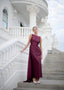 The Blooming Elegance Dress in Cranberry