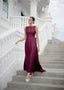 The Blooming Elegance Dress in Cranberry