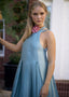 The On a Stroll Maxi in Seaglass Blue