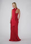 The Star Crossed Lover Slip Gown in Ruby Red