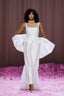 The Embellished Oversized Bow in White