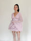 The Lavender Puff Cloud Mini Dress in Light Lilac