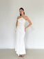 The Pearl White Maxi Ceremony Dress in Cream