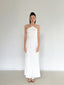 The Pearl White Maxi Ceremony Dress in Cream