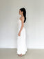 The Pearl White Maxi Ceremony Dress in Cream