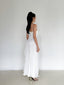 The Pearl White Maxi Ceremony Dress in Cream