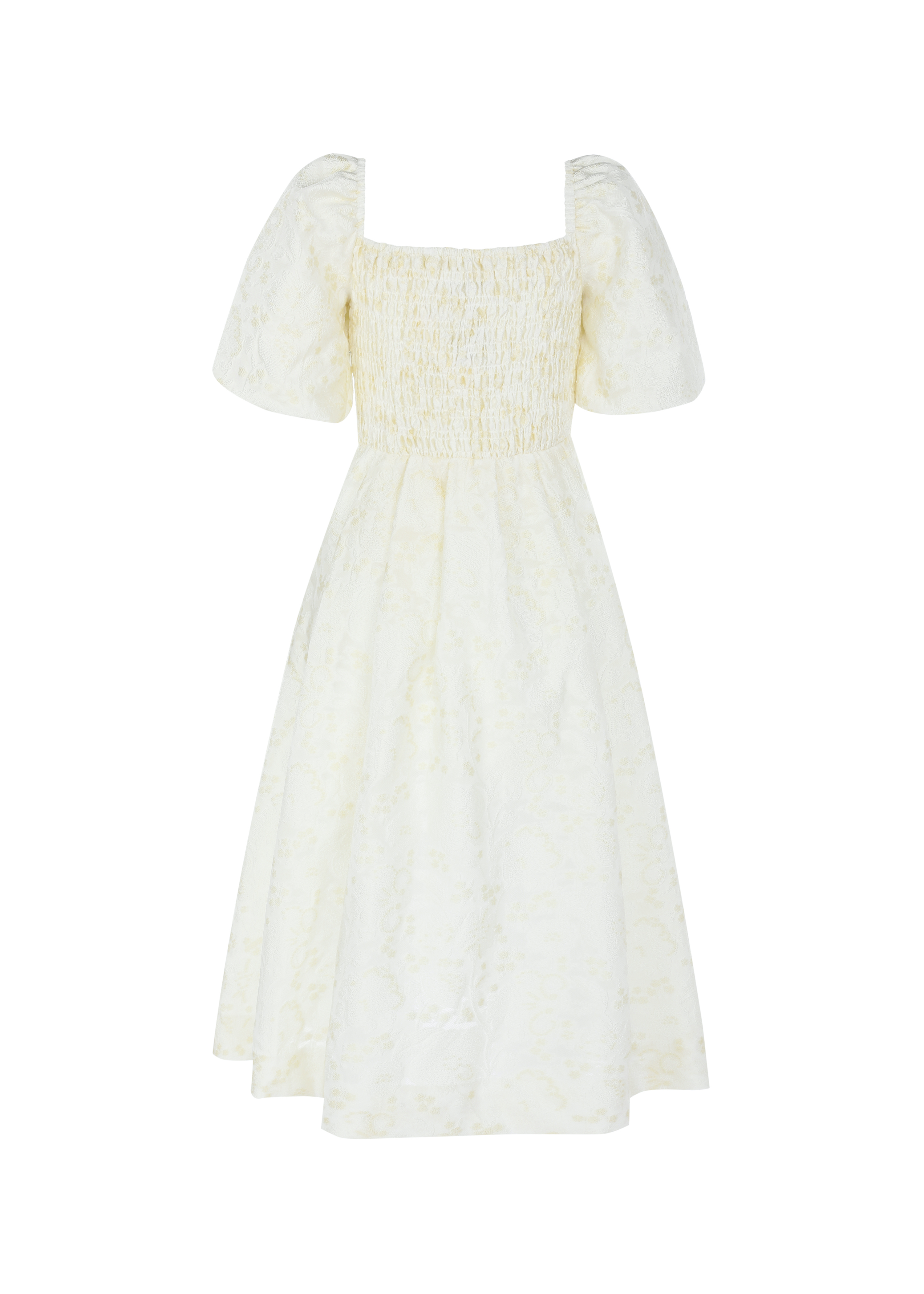 maison amory maiden short sleeve jacquard midi dress The Maiden Dress | Midi Dresses | Maison Amory