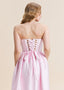 The Strapless Helena Maxi in Heavenly Pink
