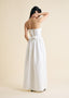 The Strapless Helena Maxi in White
