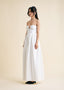 The Strapless Helena Maxi in White