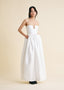 The Strapless Helena Maxi in White
