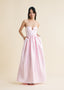 The Strapless Helena Maxi in Heavenly Pink