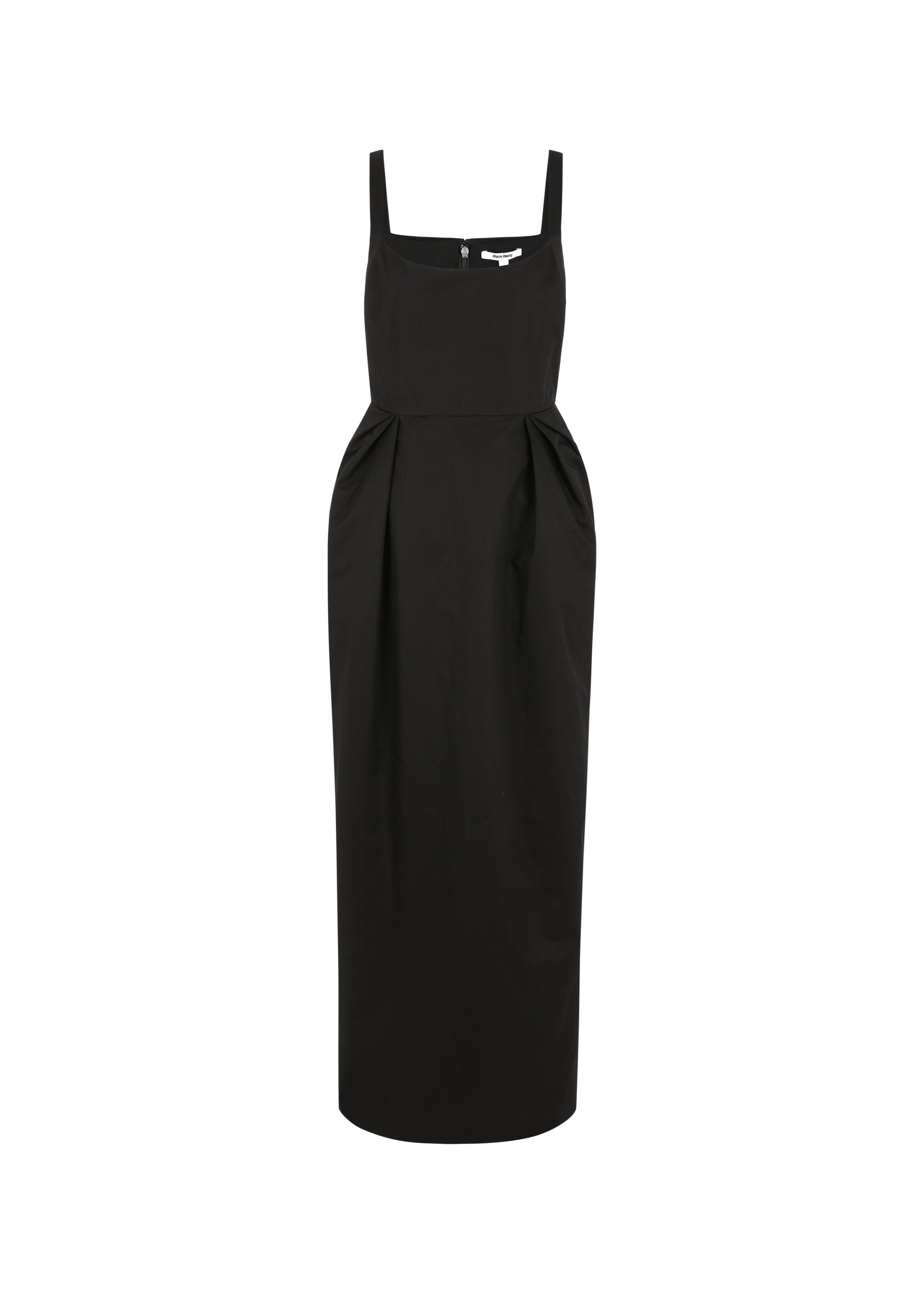 Black Semi-Formal Elegant Maxi Dress - The Tulip Dress