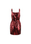 The Tulip Mini Dress in Burgundy