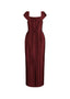 The Belmont Dress in Cranberry