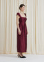 The Belmont Dress in Cranberry