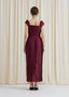 The Belmont Dress in Cranberry