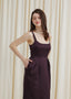 The Tulip Dress in Chocolate Plum