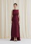 The Blooming Elegance Dress in Cranberry