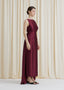 The Blooming Elegance Dress in Cranberry