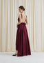 The Blooming Elegance Dress in Cranberry