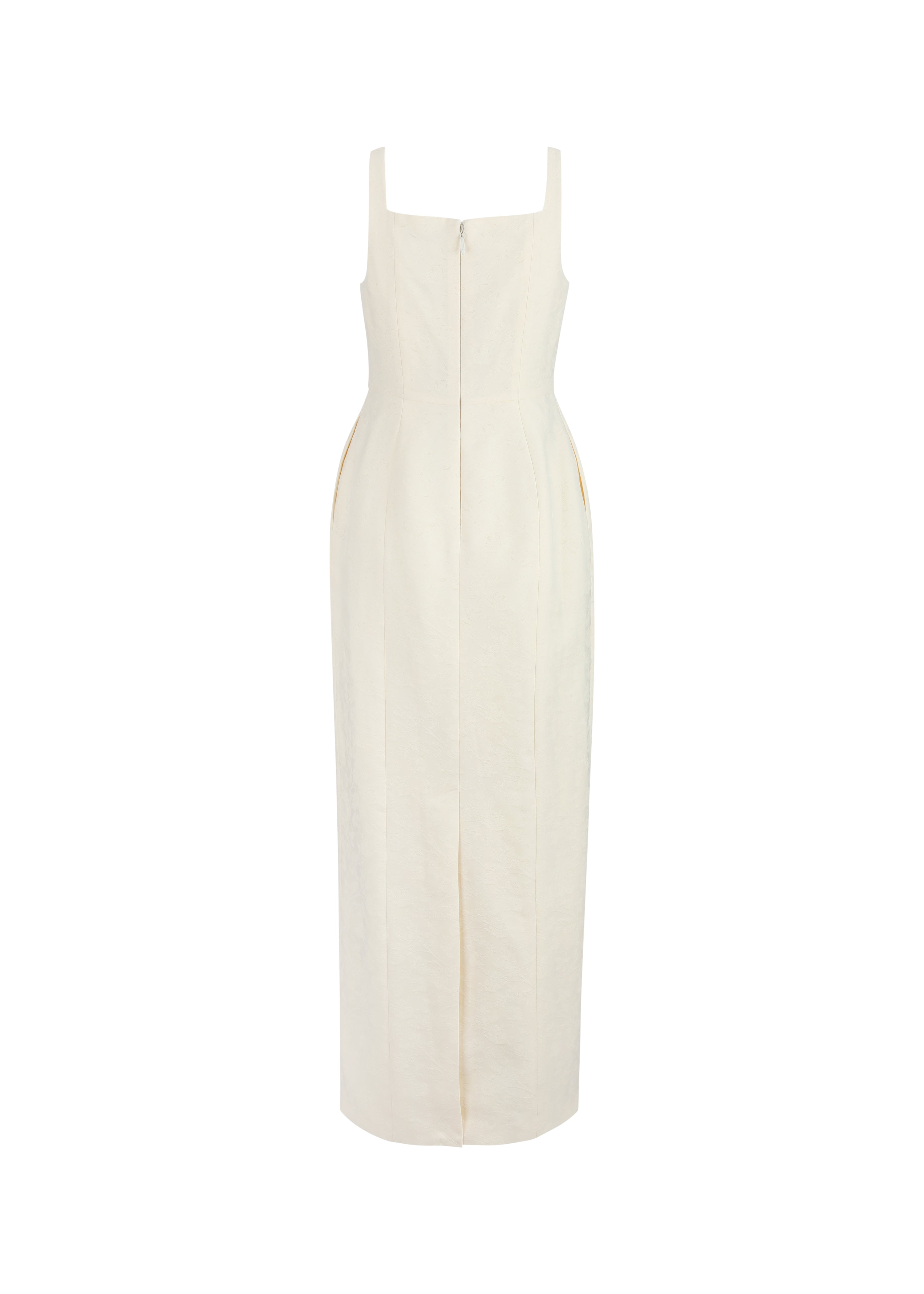 The Tulip Dress | Cream Maxi Silhouette | Maison Amory