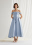 The Juliette Gown in Dusty Blue