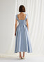 The Juliette Gown in Dusty Blue